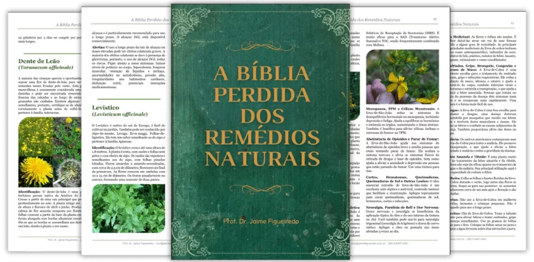 A Bíblia Perdida dos Remédios Naturais - Black Friday